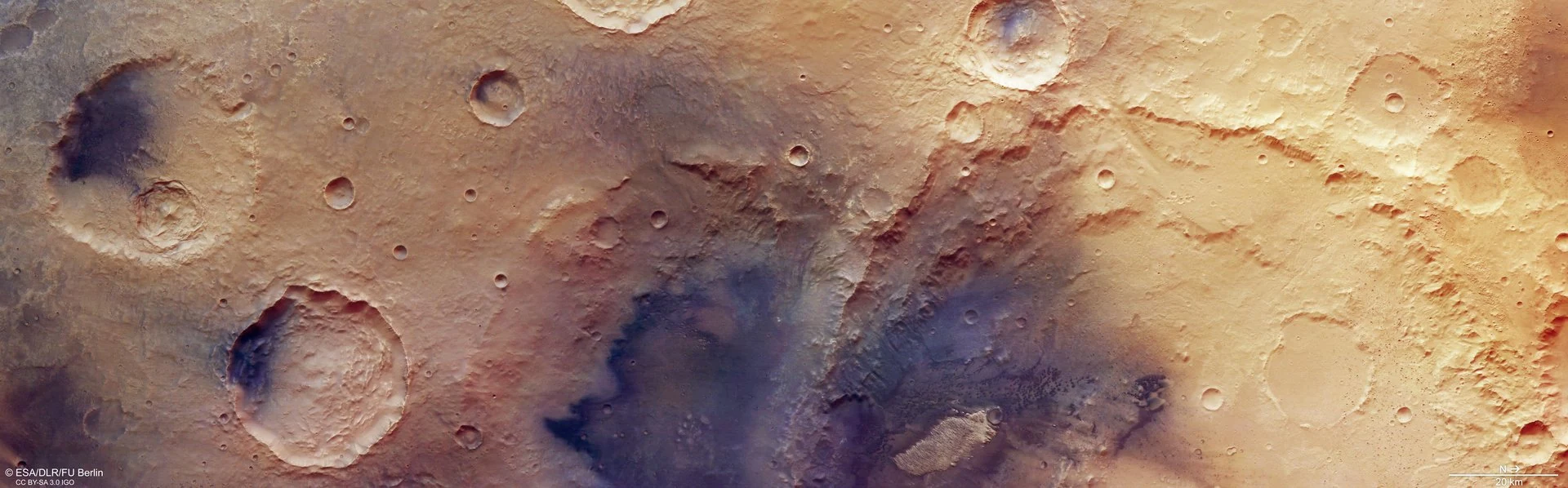 Mars Express Images Reveal Mars' Pockmarked Surface